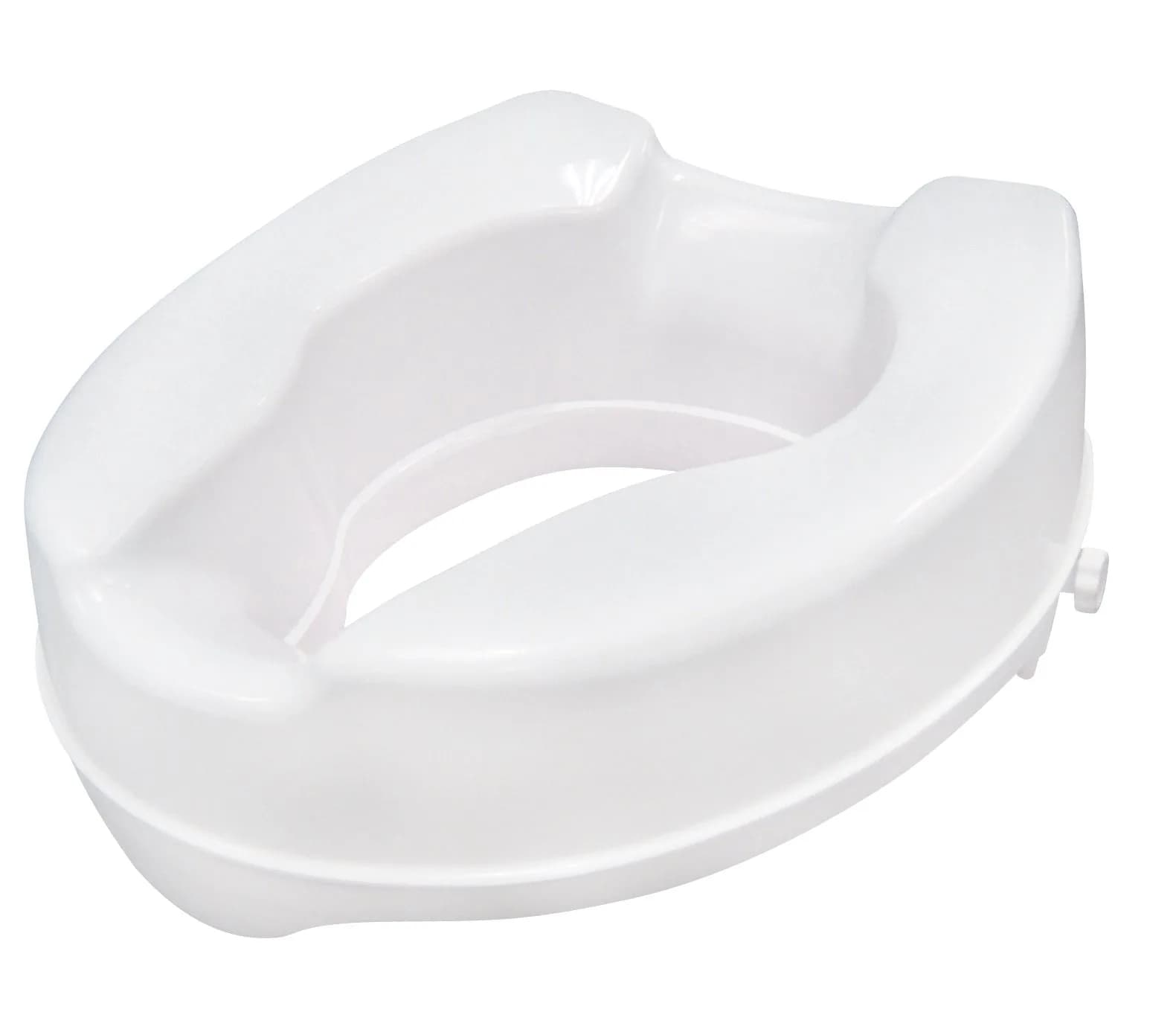 Drive Medical Premium Raised Toilet Seat 6 Inch Height | Aids Sitting & Standing — White