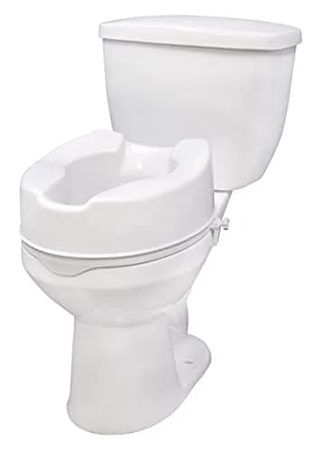 Drive Medical Premium Raised Toilet Seat 6 Inch Height | Aids Sitting & Standing thumbnail 1