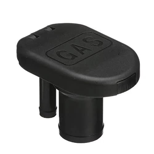 Seachoice Deck Mount Gas Fill Plate with Vent & Hinged Flip-Top Cap, Black Plastic (156 g / 0.25 lb) thumbnail 3
