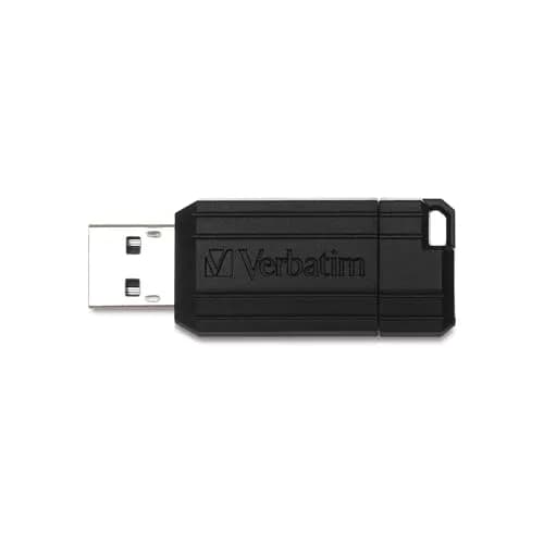 Verbatim 32GB Pinstripe USB 2.0 Flash Drive Retractable Thumb Drive - Black thumbnail 9
