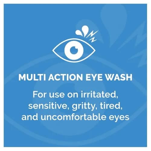 Optrex Multiaction Eye Wash with Eye Bath 300ml (10.14 Fl Oz) | Gentle Cleansing for Tired Eyes thumbnail 3