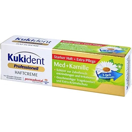 Kukident Extra Strong Denture Adhesive Cream with Camomile Extract 1.41 Oz | Germany Product for Gum Comfort thumbnail 4