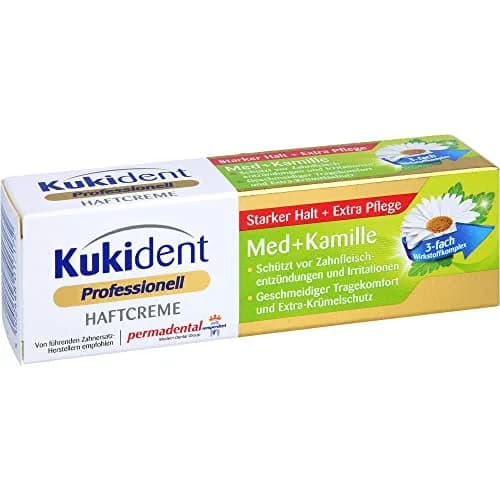 Kukident Extra Strong Denture Adhesive Cream with Camomile Extract 1.41 Oz | Germany Product for Gum Comfort thumbnail 5