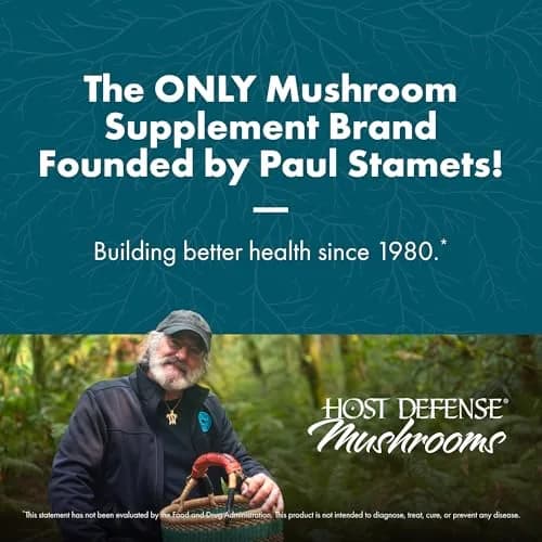 Host Defense Reishi Capsules 120 Count | Supports Heart & Immunity, Organic Mushroom Supplement thumbnail 3