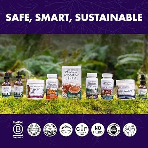 Host Defense Lion's Mane, Brain Support & Focus, 60 Capsules | Organic Mushroom for Mental Clarity thumbnail 7