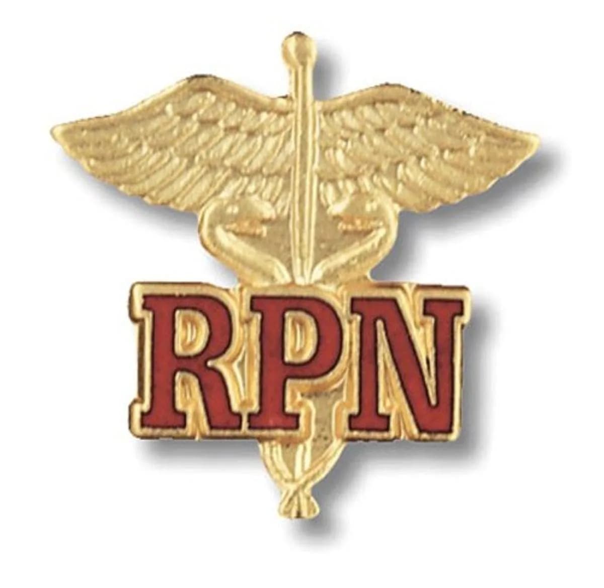 Prestige Medical Registered Practical Nurse Emblem Pin, Handcrafted Cloisonne Jewelry (1 Count)