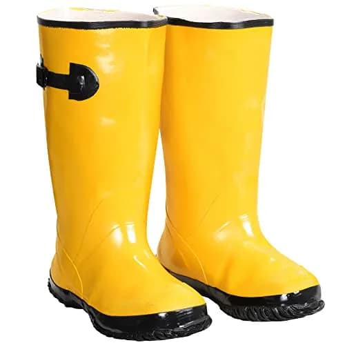 Custom Leathercraft Climate Gear R200 Over The Sock Rain Boot Size 11 | Waterproof Rubber Over Shoe thumbnail 1