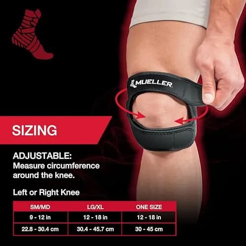 MUELLER Sports Medicine Adjustable Max Knee Strap | Support for Knee Pain & Injury Relief thumbnail 6