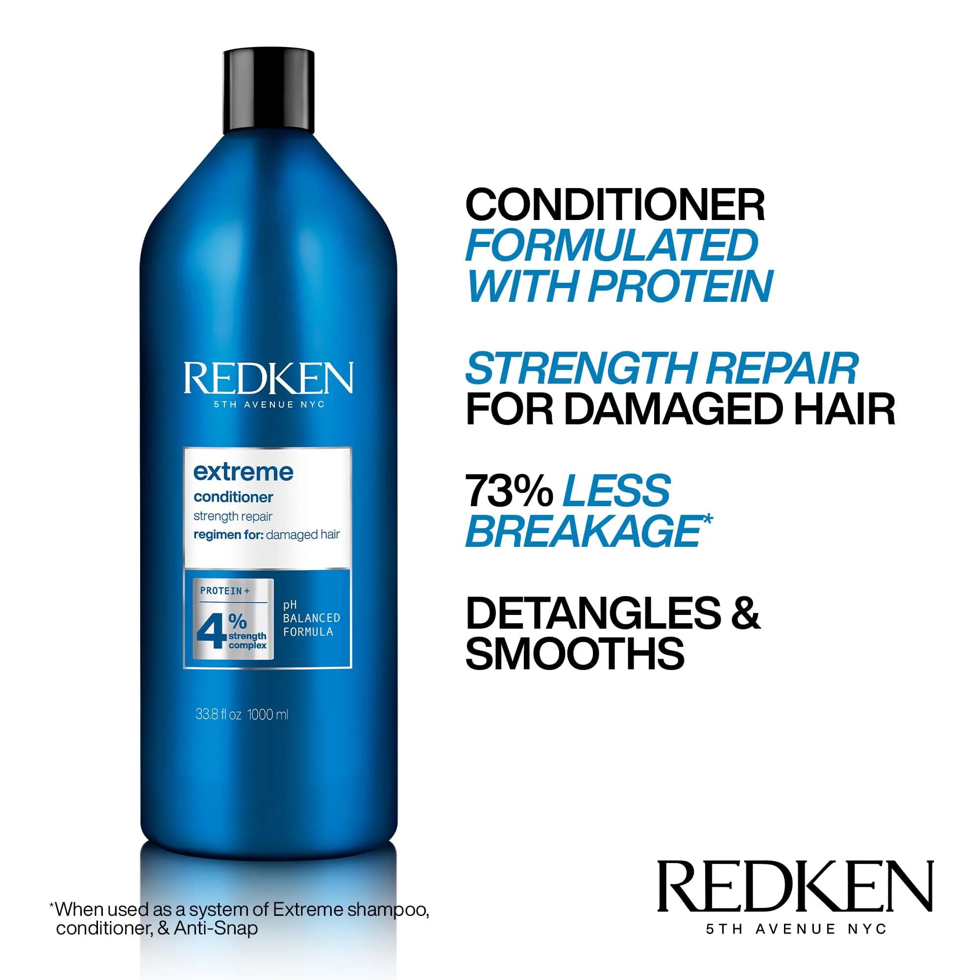 Redken Extreme Conditioner – For Damaged Hair, 33.8 Fl Oz thumbnail 3
