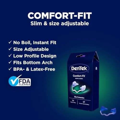 DenTek Comfort-Fit Dental Guard 2 Pack | Adjustable Night Guard for Bruxism, BPA & Latex Free, Made in USA thumbnail 2