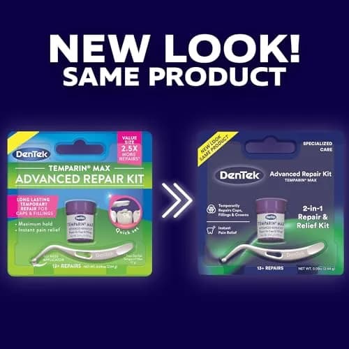 DenTek Temparin Max Advanced Tooth Repair Kit, 6 Kits | Temporary Dental Emergency Fix, 13+ Repairs thumbnail 2