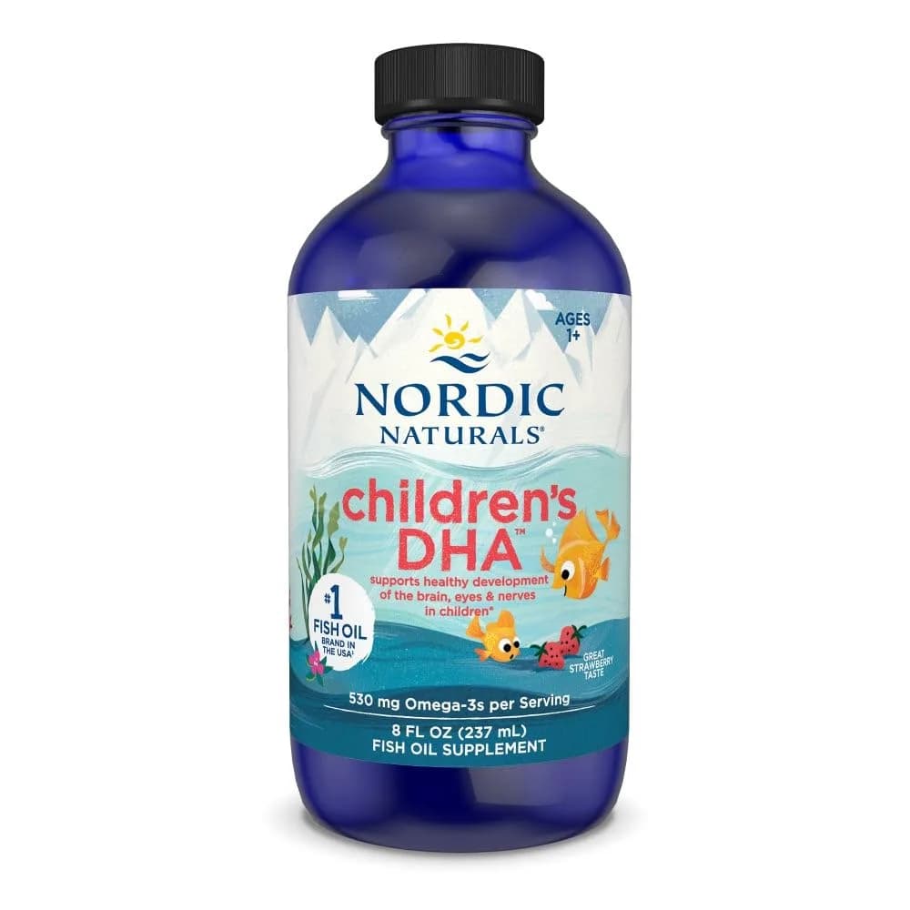 Nordic Naturals Children's DHA 8 oz | Strawberry Omega-3 Fish Oil for Kids — Strawberry