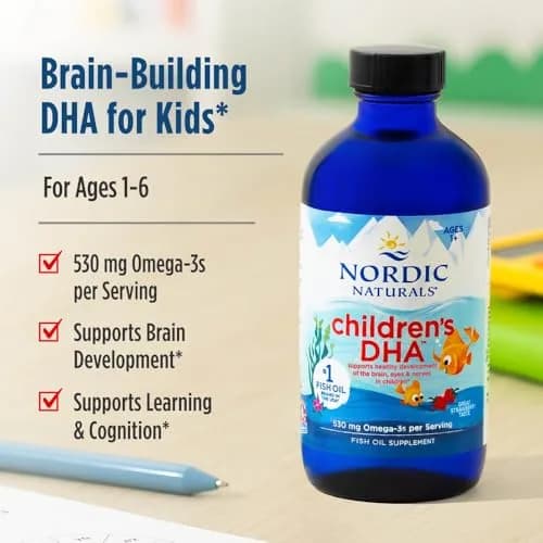 Nordic Naturals Children's DHA 8 oz | Strawberry Omega-3 Fish Oil for Kids thumbnail 3