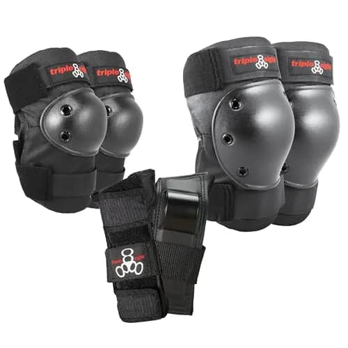 Triple Eight Saver Series 3-Pack Knee, Elbow & Wrist Pad Set | Impact-Resistant, Adjustable Fit thumbnail 1