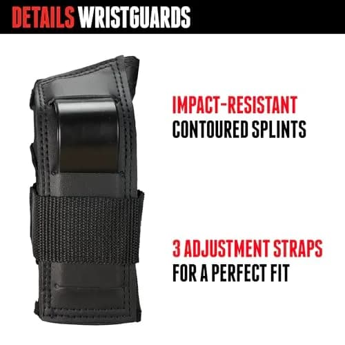 Triple Eight Saver Series 3-Pack Knee, Elbow & Wrist Pad Set | Impact-Resistant, Adjustable Fit thumbnail 5