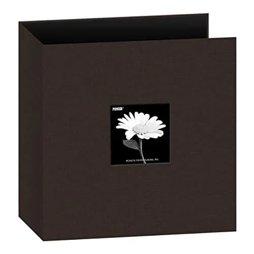 Pioneer Photo Albums 8.5x11 Fabric Frame 3-Ring Binder Scrapbook, Chocolate Brown | Archival Quality — Brown
