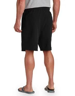 Harbor Bay Big & Tall Swim Trunks Black 4XL | Quick-Drying Microfiber, Adjustable Waist thumbnail 4