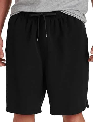 Harbor Bay Big & Tall Swim Trunks Black 4XL | Quick-Drying Microfiber, Adjustable Waist thumbnail 5