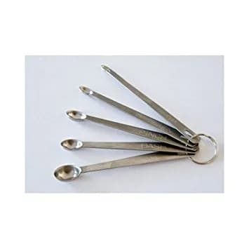 Libertyware Dash, Drop, Smidgen, Pinch, Tad Measuring Spoon Set | 5-Piece Stainless Steel Set for Unique Measures thumbnail 3