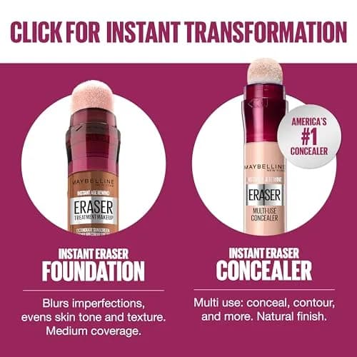 Maybelline Instant Age Rewind Eraser Foundation SPF 20, 0.68 fl oz (20 ml) | Blurs Fine Lines & Wrinkles thumbnail 6