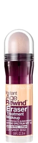 Maybelline Instant Age Rewind Eraser Treatment Makeup with SPF 18 Sandy Beige | Anti-Aging Concealer Infused with Goji Berry and Collagen thumbnail 1