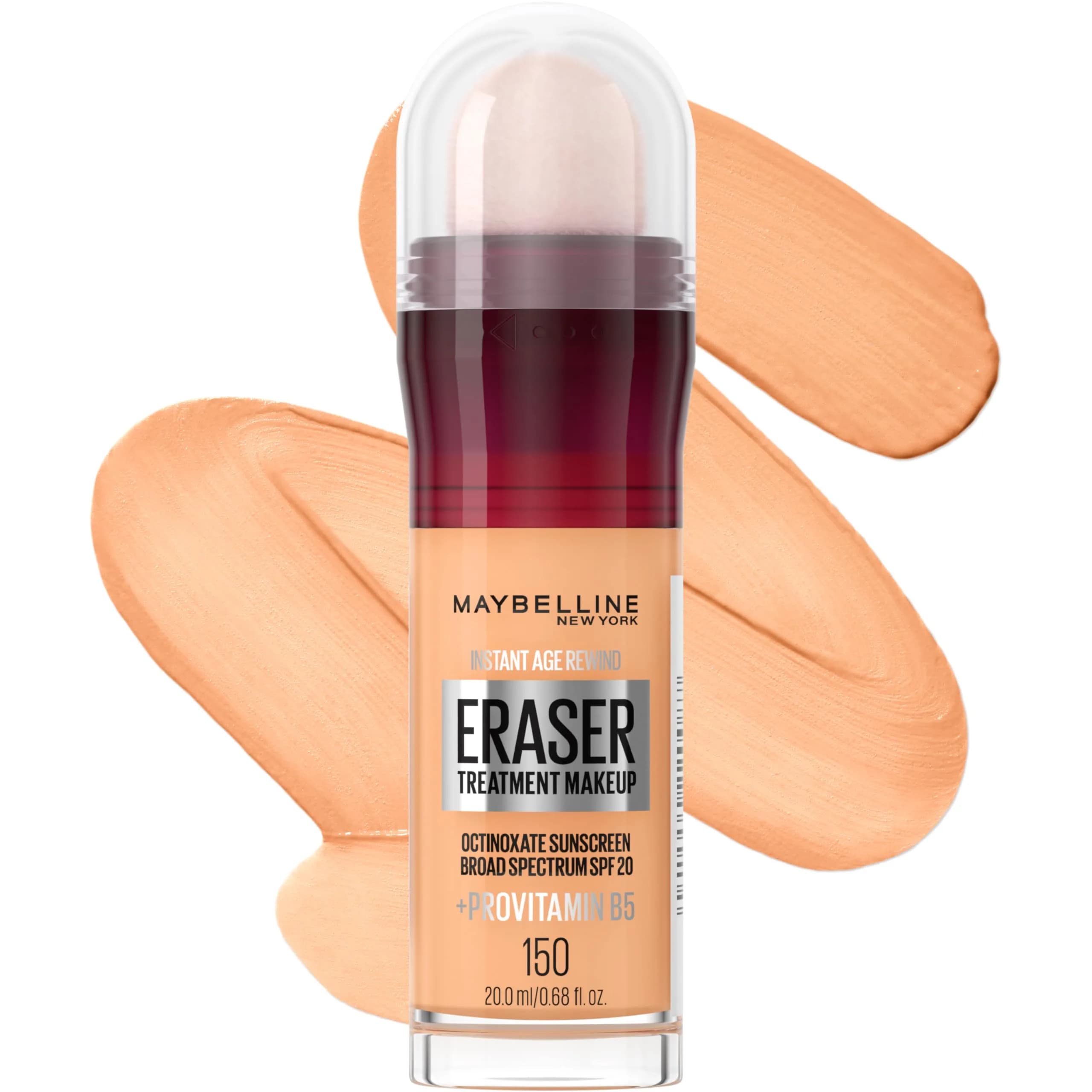 Maybelline Instant Age Rewind Eraser Foundation SPF 20, Shade 150 | Blurs Fine Lines & Wrinkles - main product image