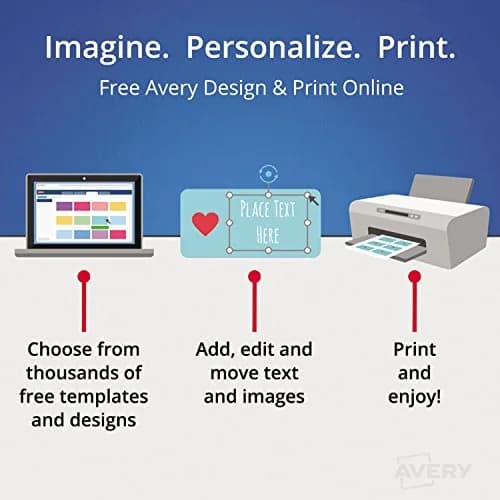 Avery Easy Peel Address Labels for Inkjet Printers, White, 350 Labels | Professional Grade Labels thumbnail 6