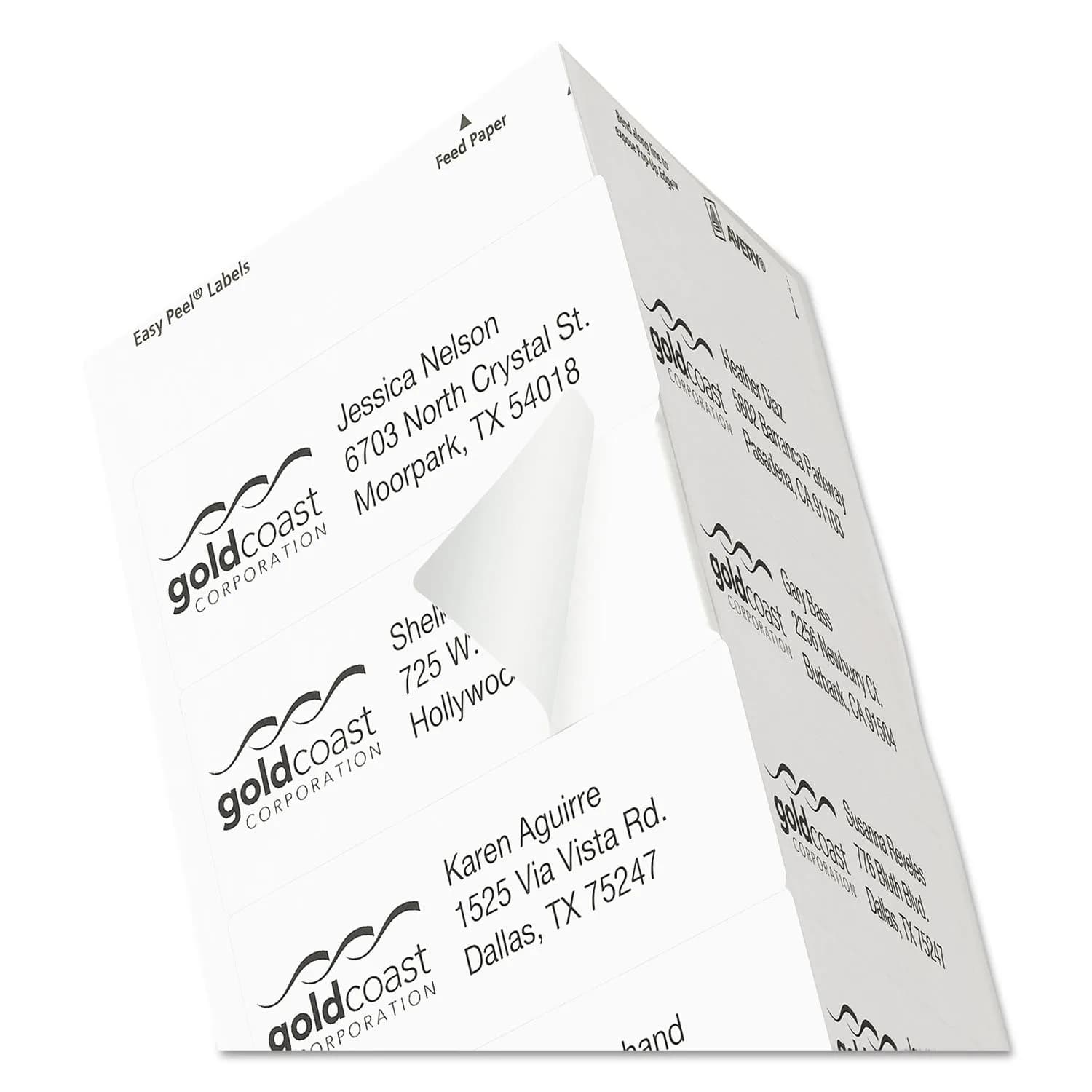 Avery Easy Peel Address Labels for Inkjet Printers, White, 350 Labels | Professional Grade Labels - view 2