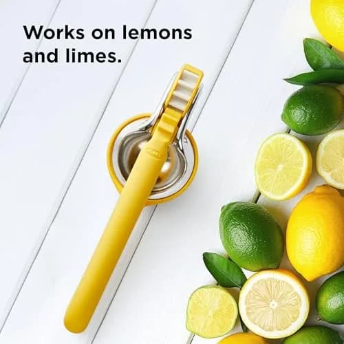 Chef'n FreshForce Lemon Squeezer Citrus Juicer, Manual Hand Press with Dual-Gear Power for Maximum Juice Extraction, Durable, Yellow | Effortless Juicing thumbnail 6