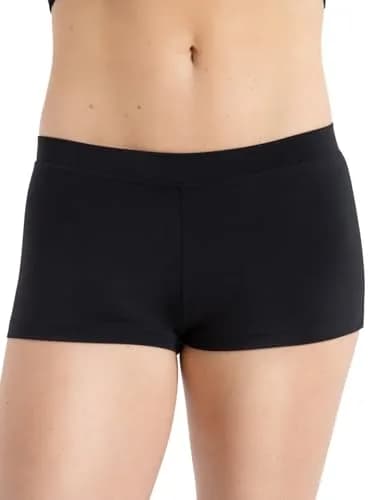 Capezio Women's Low Rise Boy Cut Short 1 1/4" Nylon Dance Shorts for Women thumbnail 1