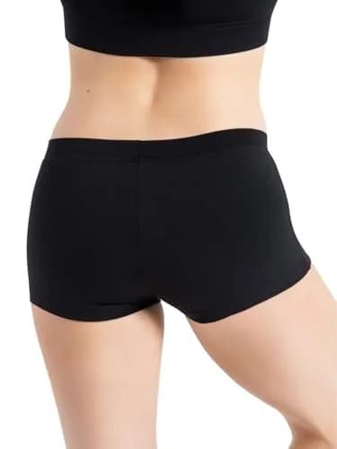 Capezio Women's Low Rise Boy Cut Short 1 1/4" Nylon Dance Shorts for Women thumbnail 3