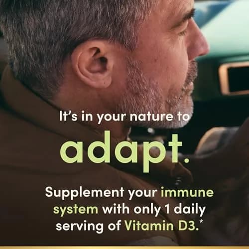 Nature's Bounty Vitamin D3 5000 IU Softgels | Rapid Release, 150 Count for Immune & Bone Support thumbnail 4