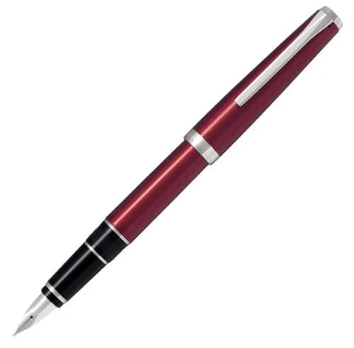 PILOT Metal Falcon Collection Fountain Pen, Burgundy Barrel, Fine Nib | Elegant, Refillable & Artful (70-120 chars) thumbnail 1