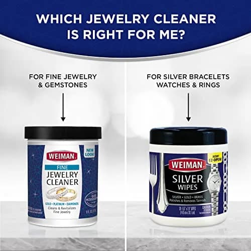 Weiman Fine Jewelry Cleaner Liquid with Brush – Restores Shine to Gold, Platinum, Gemstones & Diamonds, 6 Oz (177 ml) thumbnail 7