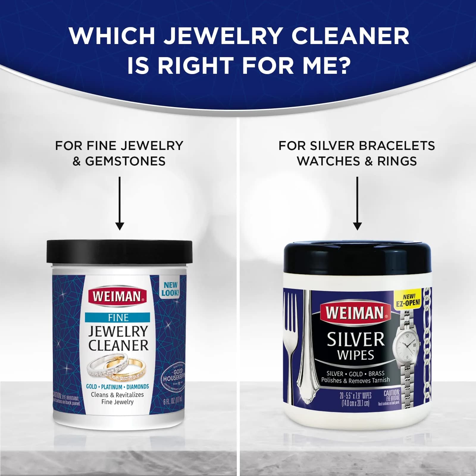Weiman Fine Jewelry Cleaner Liquid with Brush – Restores Shine to Gold, Platinum, Gemstones & Diamonds, 6 Oz (177 ml) - view 7
