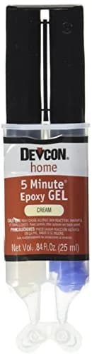 Devcon 5 Minute Epoxy Gel 25ml (0.85 Fl Oz) | Bonds Metal, Wood, Glass, Ceramic, Concrete thumbnail 1