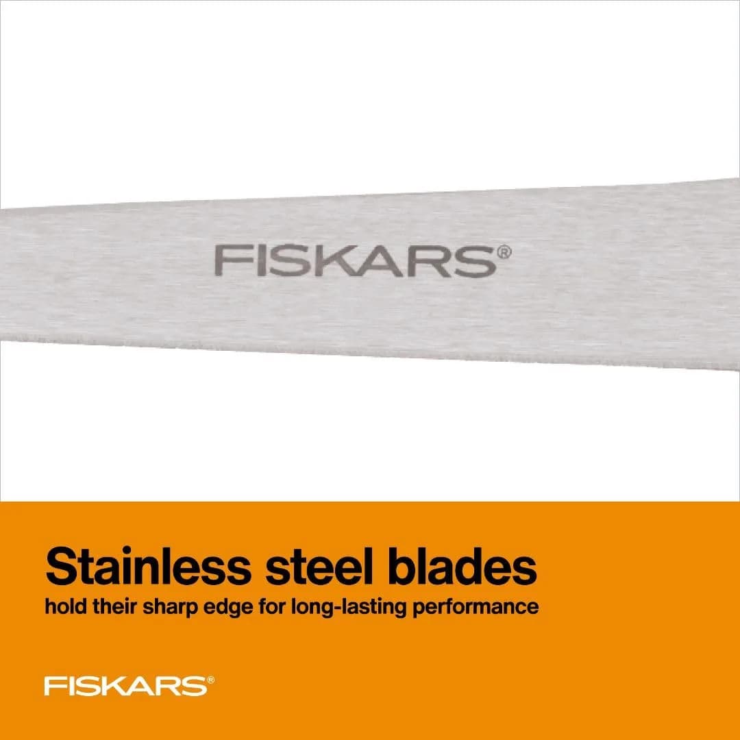 Fiskars 8" SoftGrip Everyday All Purpose Scissors, Grey | Precision Stainless Steel Blades - view 3