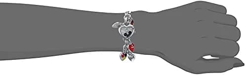 Accutime Disney Mickey Mouse Charm Bracelet Watch - 28.2mm Heart Case | Japanese Quartz Movement thumbnail 2