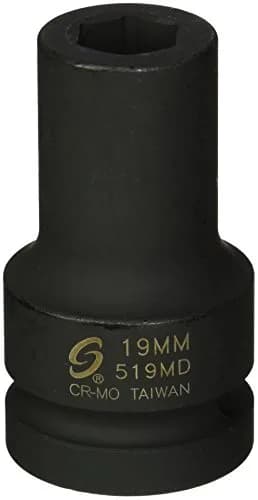Sunex Tools SOC 19MM 1 Inch Deep Impact Socket | Chrome Molybdenum Steel, 1" Drive, Black | Long-lasting, Impact-Grade thumbnail 1