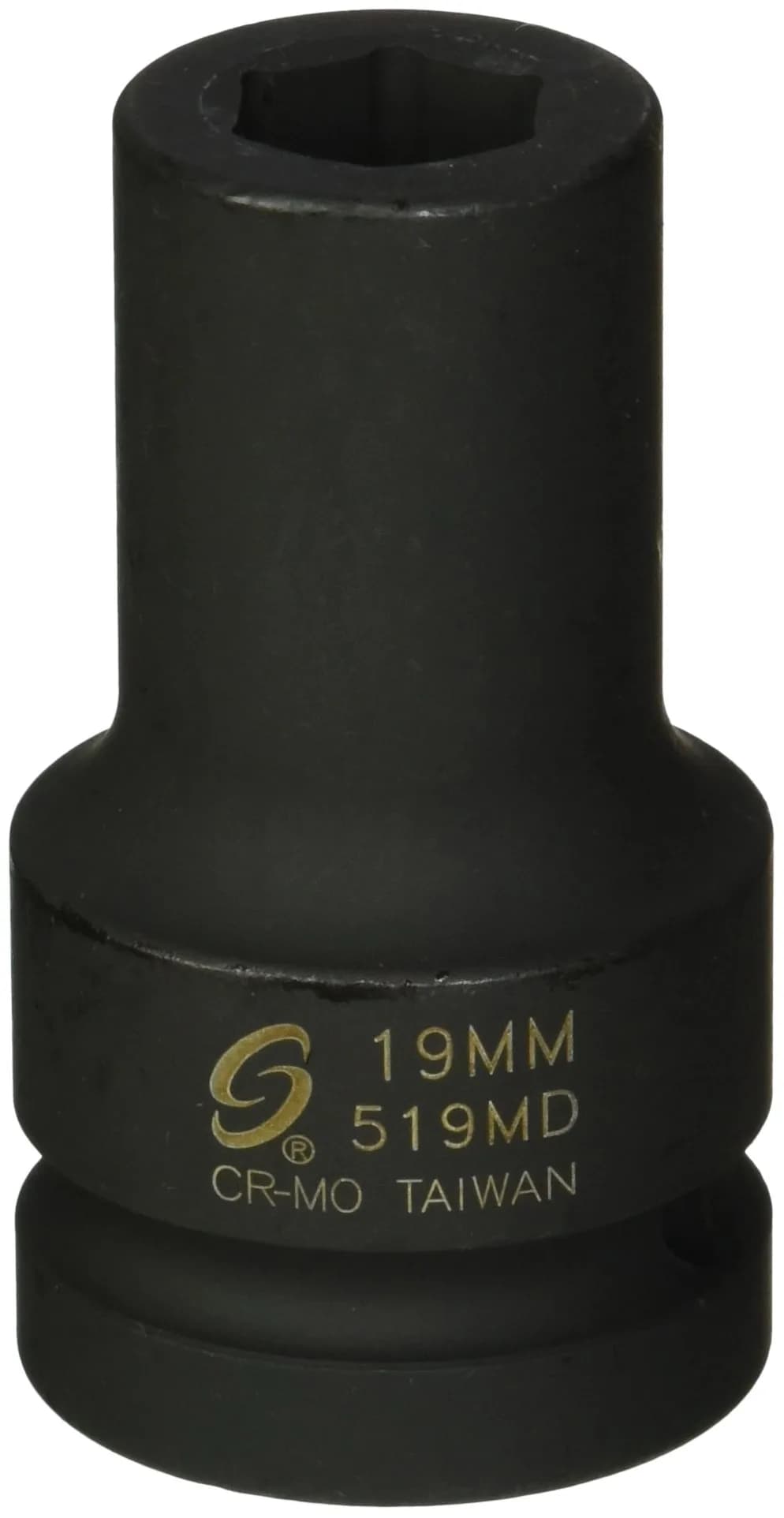 Sunex Tools SOC 19MM 1 Inch Deep Impact Socket | Chrome Molybdenum Steel, 1" Drive, Black | Long-lasting, Impact-Grade