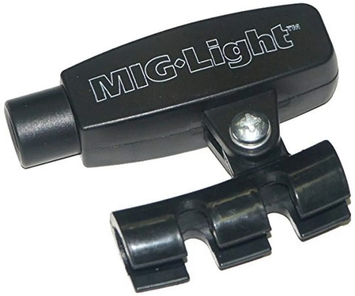 Steck Manufacturing 23240 MIG Light - Black, 0.09 kg (0.2 lb) | Universal Fit for MIG Torches — Black