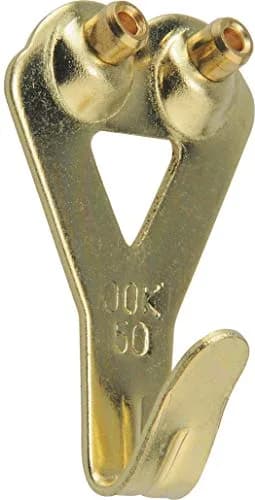 OOK Picture Hangers Value Pack 17-Piece Set | Brass Finish, 10-75lb Capacity Hooks thumbnail 4
