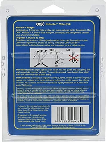 OOK Picture Hangers Value Pack 17-Piece Set | Brass Finish, 10-75lb Capacity Hooks thumbnail 7