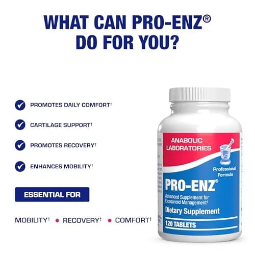 Pro ENZ Joint Support Supplement - Clinical Formula Turmeric Boswellia for Joint & Cartilage Mobility (120 Servings) thumbnail 3