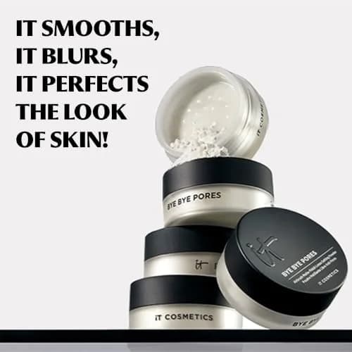 IT Cosmetics Bye Bye Pores Loose Setting Powder for Poreless Finish | Blurring, Translucent, Anti-Aging (70-120 chars) thumbnail 4