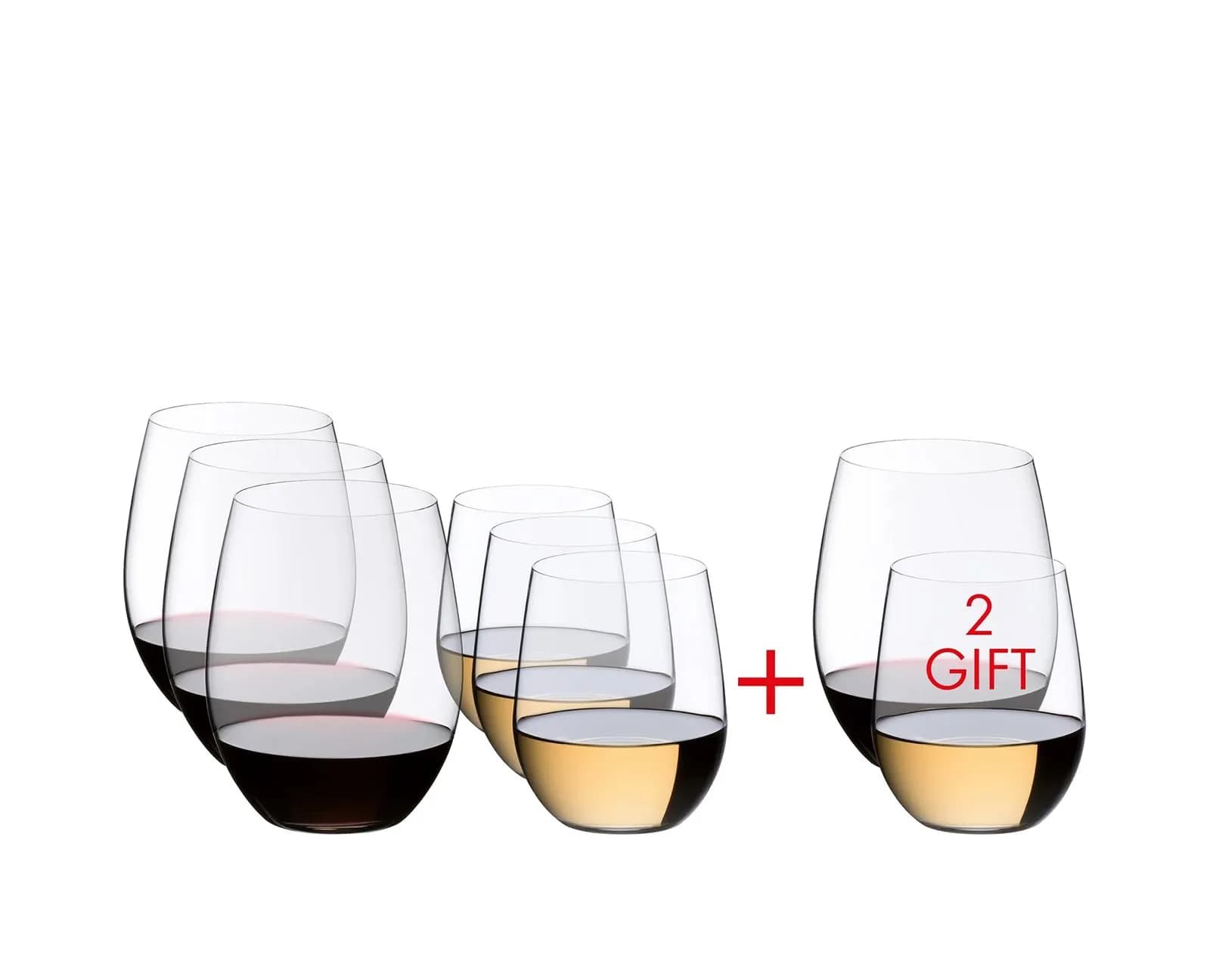 Riedel O Wine Tumbler Cabernet/Viognier 21.3oz | Stemless Crystal Glasses for Wine Lovers