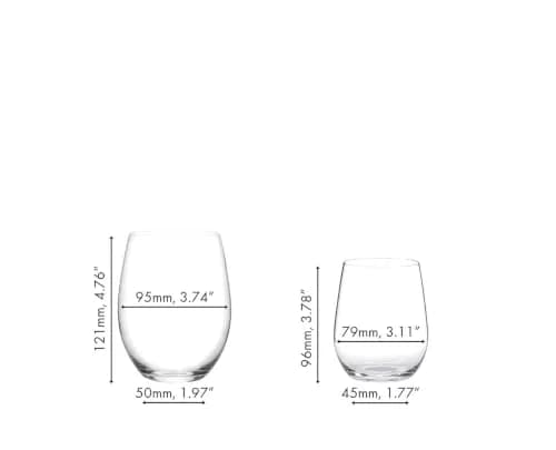 Riedel O Wine Tumbler Cabernet/Viognier 21.3oz | Stemless Crystal Glasses for Wine Lovers thumbnail 3