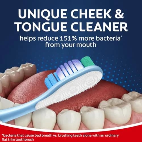 Colgate 360 Deep Clean Soft Toothbrushes, 4 Count (Pack of 1) | Multi-Height Bristles & Tongue Cleaner thumbnail 6