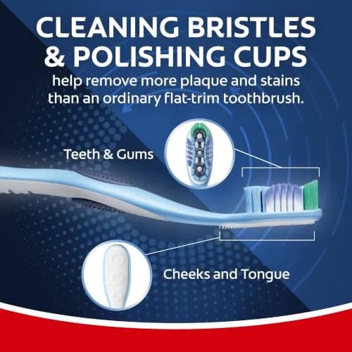 Colgate 360 Deep Clean Soft Toothbrushes, 4 Count (Pack of 1) | Multi-Height Bristles & Tongue Cleaner thumbnail 8