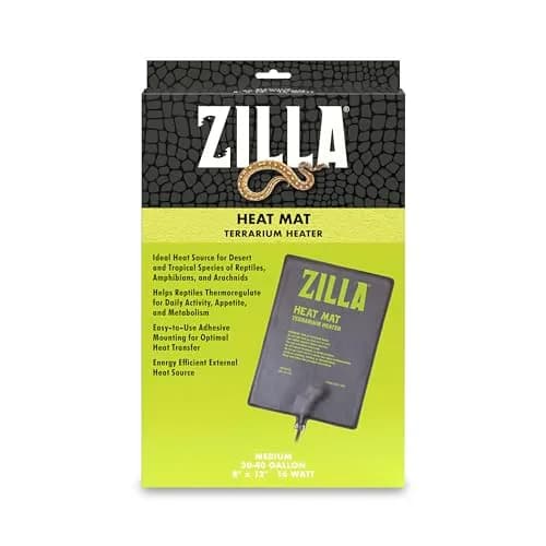 Zilla Heat Mat for Reptiles, Terrarium Heater, Medium, 8 Watt | Self-Regulating Infrared Heat thumbnail 1